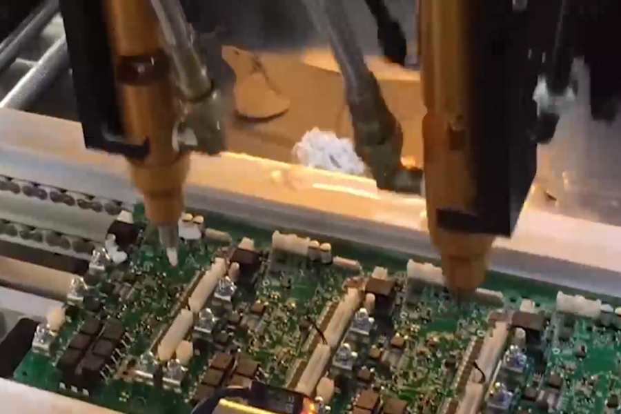 在線視覺點膠機PCB點膠視頻